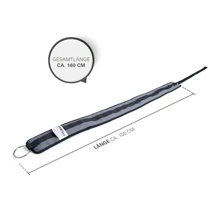 Sport-Tec Beckengurt, LxB 100x8 cm, schwarz/grau