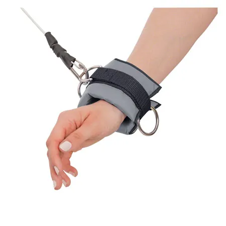 Sport-Tec Hand-/Fu�gelenkgurt, LxB 25x8 cm, schwarz/grau