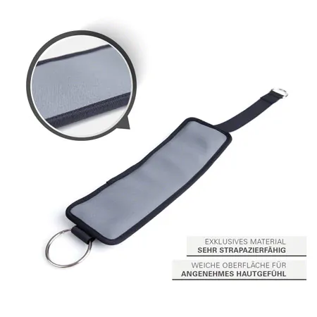 Sport-Tec Hand-/Fu�gelenkgurt, LxB 25x8 cm, schwarz/grau