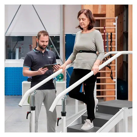 bungstreppe mit verstellbarem Handlauf, Single Ausfhrung