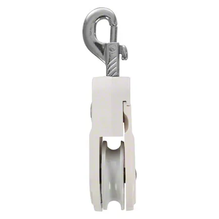 Umlenkrolle mit Wirbelkarabiner