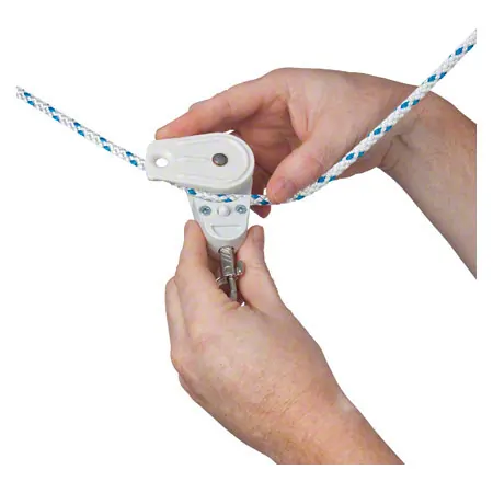 Umlenkrolle mit Wirbelkarabiner