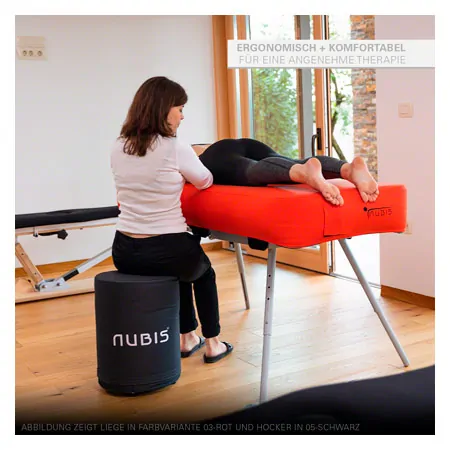 NUBIS Aufblasbare Massageliege Pro 2.0, inkl. Hocker 35 x 60 cm