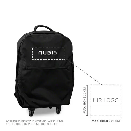 Personalisierbares Printlogo fr NUBIS Massageliege, Koffer/Rucksack oder Hocker