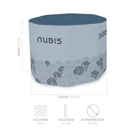 NUBIS aufblasbares Kltebecken IceBath, inkl. Pumpe und Tasche