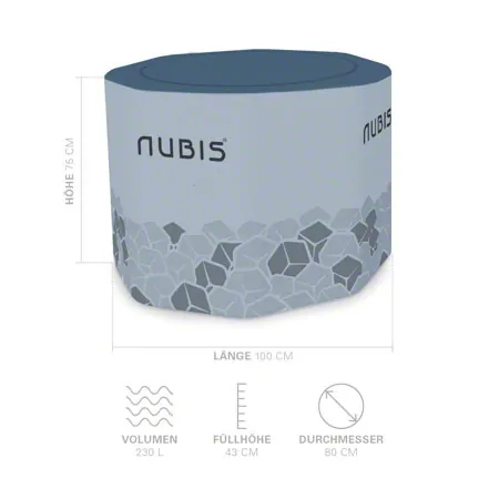 NUBIS aufblasbares Kltebecken IceBath + Khlgert Chiller, inkl. Pumpe und Tasche
