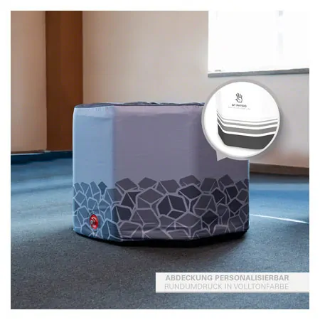 Personalisierbares Printlogo und Vollfarbdruck fr NUBIS Kltebecken IceBath