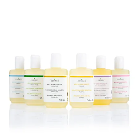 Probierset cosiMed Wellness-Massagele, 6 Flaschen  50 ml