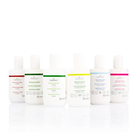 Probierset cosiMed Massagelotion, 6 Flaschen  50 ml