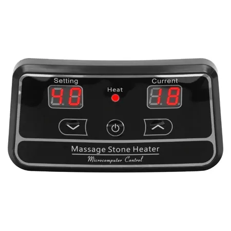 Hot Stone Set klein inkl. Wrmegert und 45 Steinen, 47-tlg.