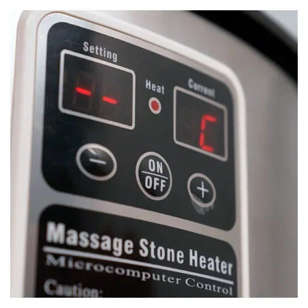 Hot Stone Set klein inkl. Wrmegert und 45 Steinen, 47-tlg.