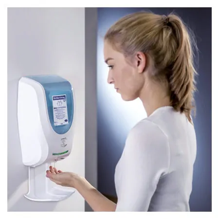 Desinfektionsmittelspender-Set CleanSafe touchless, Kunststoff, Sterillium und Auffangschale