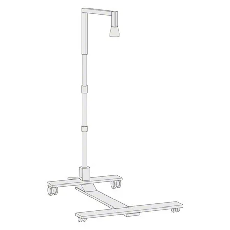 Halogen Infrarotstrahler IRS 3, Stativmodell inkl. Stativ und Dimmer