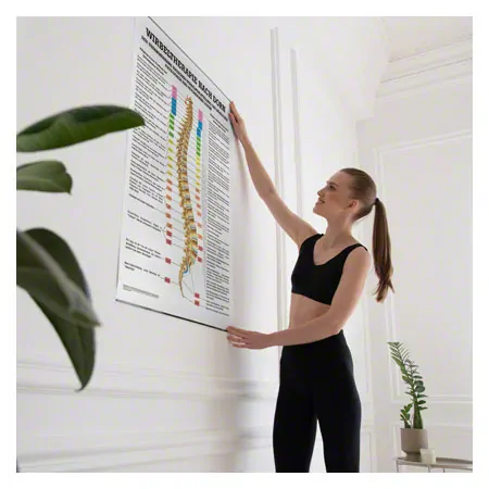 Lehrtafel Dorntherapie, LxB 100x70 cm