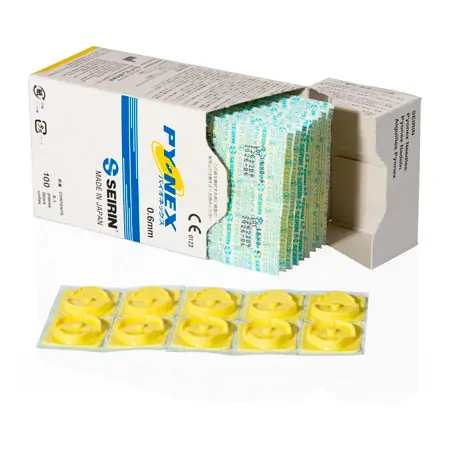 Akupunktur Dauernadeln Seirin New Pyonex, gelb, 0,15x0,60 mm, 100 Stck