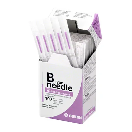 Akupunkturnadeln Seirin Typ B, violett, 0,25 x 40 mm, 100 Stck