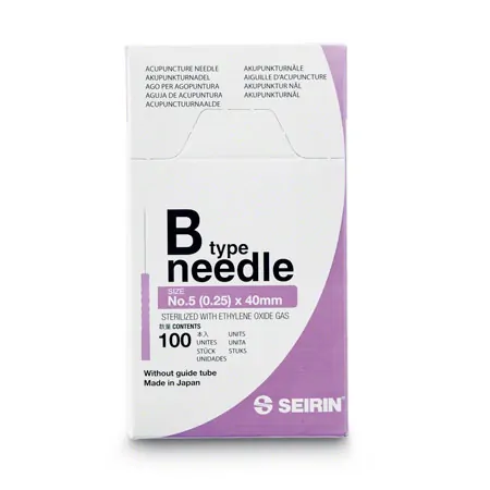 Akupunkturnadeln Seirin Typ B, violett, 0,25 x 40 mm, 100 Stck