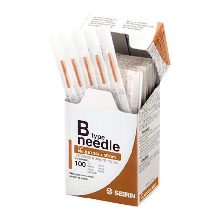 Akupunkturnadeln Seirin Typ B, braun, 0,30 x 50 mm, 100 Stck