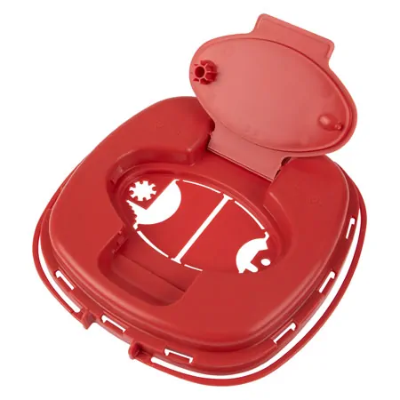 Nadel-Entsorgungsbox 1,5 l, Multi-Safe twin plus, ovale ffnung,  179x176 mm