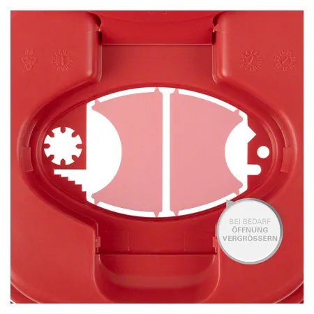 Nadel-Entsorgungsbox 1,5 l, Multi-Safe twin plus, ovale ffnung,  179x176 mm