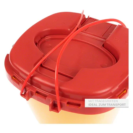 Nadel-Entsorgungsbox 1,5 l, Multi-Safe twin plus, ovale ffnung,  179x176 mm