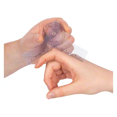Finger-Winkelmesser, Schenkellnge 8 cm, transparent