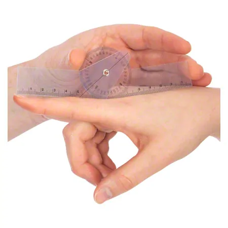 Finger-Winkelmesser, Schenkellnge 8 cm, transparent