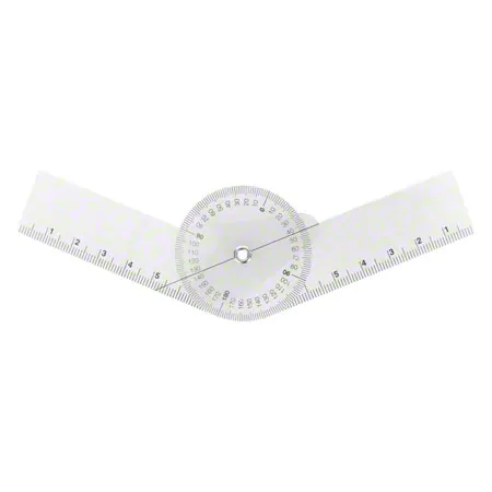 Finger-Winkelmesser, Schenkellnge 8 cm, transparent