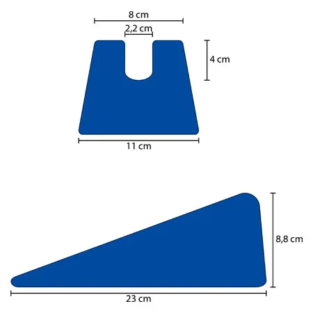 Mobilisationskeil gro, LxBxH 23x11x8,8 cm