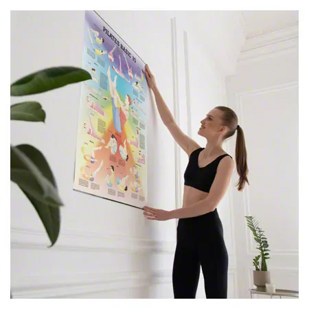 Lehrtafel Pilates Basic 10, LxB 100x70 cm