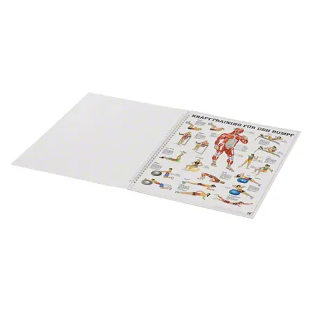 Mini-Poster Booklet Fitness und Krafttraining, LxB 34x24 cm, 12 Poster