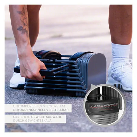 Power Block Hantel Sport 50, 4,5-23 kg, Paar