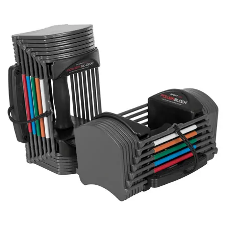 Power Block-Set 3-tlg., Hantel Sport 24, 1,5-11kg Paar + Faltbarer Stnder