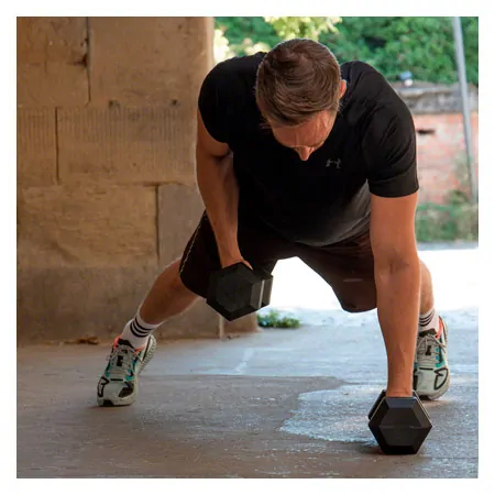 Hex Kompakthantel-Set, 1-10 kg, 10 Stck