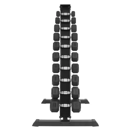 Kurzhantel-Stnder-Set mit 10 Paar Hex Hanteln, 1-10 kg, LxBxH 74x62x128 cm