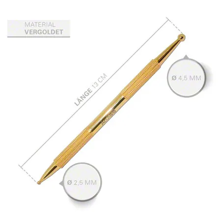 Akupressurstift-Set, 3-tlg., 13 cm,  2,5 / 4,5 mm +  3 / 6 mm, 15 cm,  4 / 7 mm