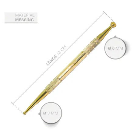 Akupressurstift-Set, 3-tlg., 13 cm,  2,5 / 4,5 mm +  3 / 6 mm, 15 cm,  4 / 7 mm