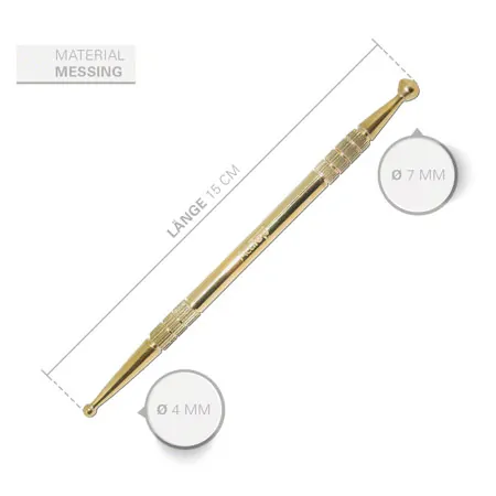 Akupressurstift-Set, 3-tlg., 13 cm,  2,5 / 4,5 mm +  3 / 6 mm, 15 cm,  4 / 7 mm