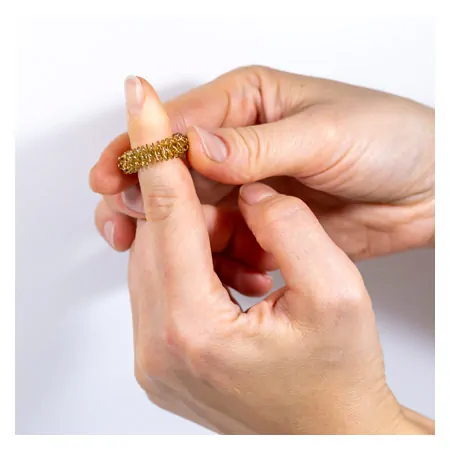 Finger-Massageringe-Set, 5-tlg., gold