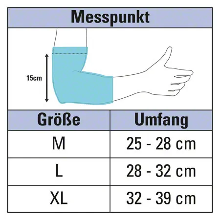 cool & move Ellenbogenbandage Gr. L, inkl. 2 Kompressen, 8x13 cm