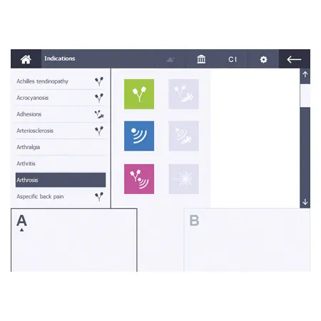 Gymna Universal-Therapiegert Combi 400, mit Touchscreen Bildschirm