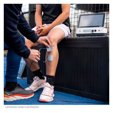 Gymna Elexeo Ultraschalltherapie-Steuergert mit groem und kleinem Ultraschallkopf
