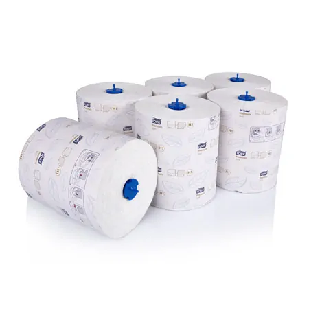 Tork Rollenpapier-Handtuch H1, 6 Rollen  100 Meter, weich, hochwei