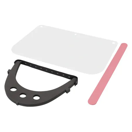 Faceshield mit Gummibund, weiche Stirnauflage