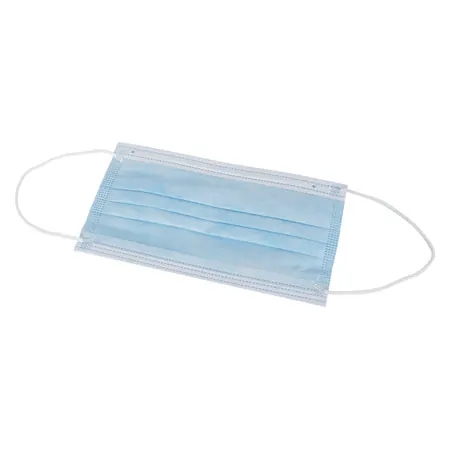 Medizinischer Einmal-Mundschutz mit Elastikband und Nasenbgel, 50 Stck