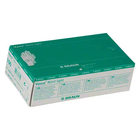 Untersuchungshandschuhe Vasco Nitril Light, Gr. L/8-9, puder- und latexfrei, 100 Stck