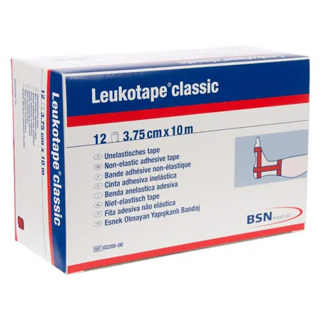 Leukotape Classic, 10 m x 3,75 cm, rot, 12 Stck