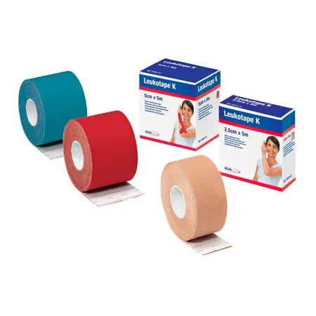 Leukotape K, 5 m x 2,5 cm, rot