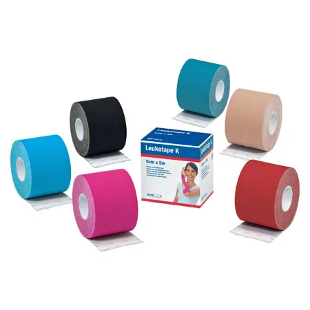 Leukotape K, 5 m x 5 cm, schwarz