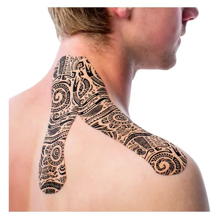 MyCureTape Tattoo Rebel 3 Rollen  2,5 m x 5 cm, Art Tattoo, schwarz, beige